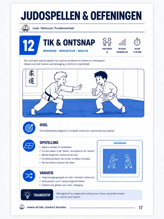 Judospellen & Oefeningen voorbeeldpagina